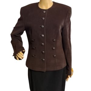 Louis Feraud Brown and black dress suit